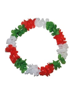 Collana Hawaiana tricolore Italia