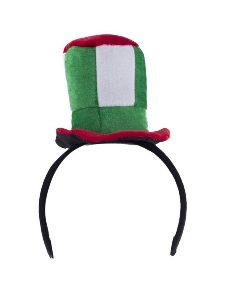 Cerchietto con cappellino tricolore Italia Cm. 24x14