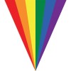 Festone bandierine arcobaleno Mt. 5