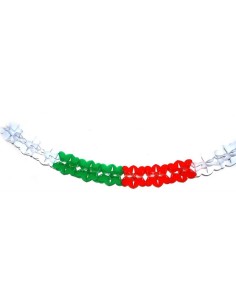 Festone in carta tricolore Cm. 18x19 - Mt. 5
