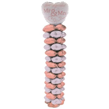 Colonna palloncini con struttura Cm. 160 - Mr&Mrs