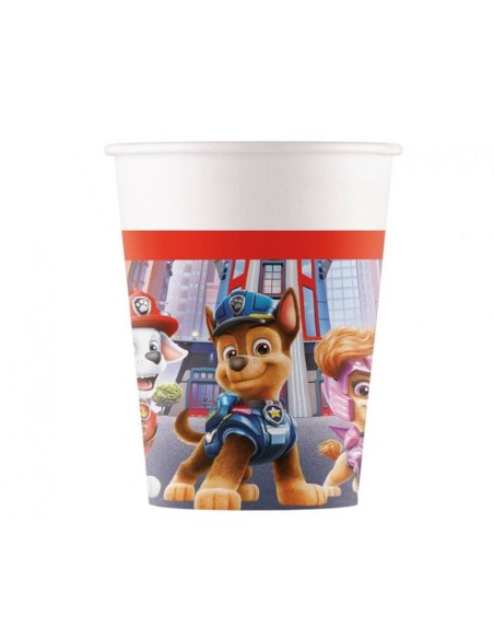 Bicchiere carta eco 200 ML - Paw Patrol The Movie - Confezione 8 pezzi