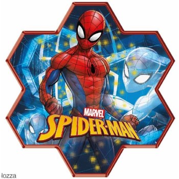 Scatola colori completa sagomata Cm. 27x27x4 – Spiderman