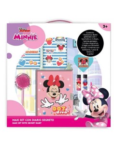 Maxi set con diario, colori, stickers e accessori Cm. 40x38 – Minnie