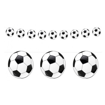 Festone banner ghirlanda palloni calcio Cm. 200