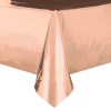 Tovaglia plastificata metallizzata Cm. 137x274 - Rosa Gold