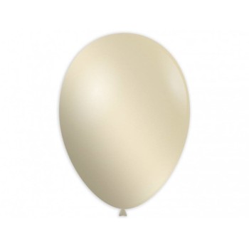 Palloncino lattice metallizzato 9" Cm. 25 - Confezione 100 pz - Avorio