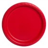 Piatto carta 9" Cm. 23 Tinta unita - Cf. 16 pz - Ruby Red