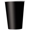Bicchieri carta 266 ML - Tinta unita - Cf. 14 pz - Midnight Black
