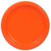 Piatto carta 7"Cm. 18 Tinta unita - Cf. 20 pz - Pumpkin Orange