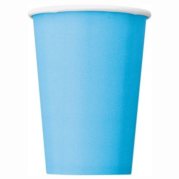 Bicchieri carta 266 ML - Tinta unita - Cf. 14 pz - Powder Blue