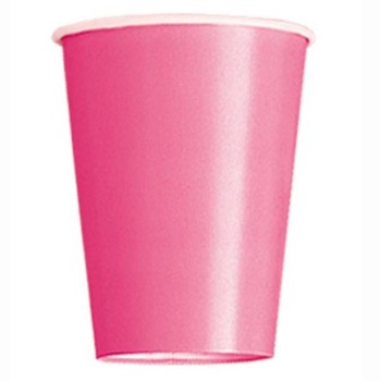 Bicchieri carta 266 ML - Tinta unita - Cf. 14 pz - Hot Pink