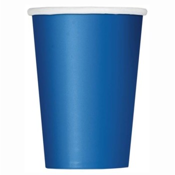 Bicchieri carta 266 ML - Tinta unita - Cf. 14 pz - Royal Blue