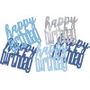Confetti decorativi 14gr - Glitz Blue - Happy Birthday
