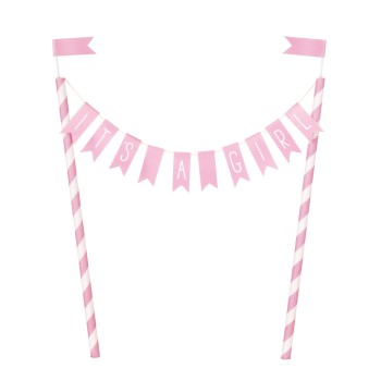 Topper per torta decorazione "It's a Girl" 2