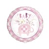Palloncino mylar 18" Cm. 45 - Elefante Baby Pink Floreal