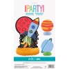 Centrotavola nido d'ape Outer Space - Set 3 pezzi