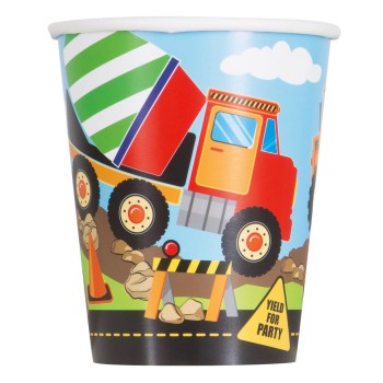 Bicchieri carta 266 ML - Cf. 8 pz - Construction Cantiere