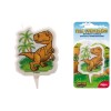 Candelina per torta sagomata Cm. 8 - Dinosauro