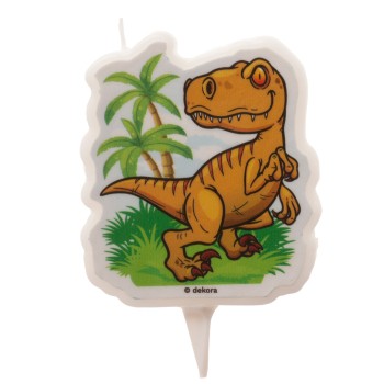 Candelina per torta sagomata Cm. 8 - Dinosauro