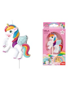 Candelina per torta Unicorno rilievo Cm. 8x6,2 2