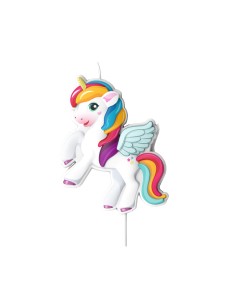 Candelina per torta Unicorno rilievo Cm. 8x6,2