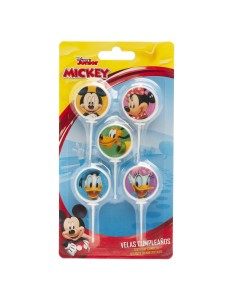 Blister 5 candeline picks tonde diametro cm. 3 - Disney Classic 2