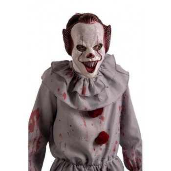 Maschera clown cattivo in plastica rigida 2