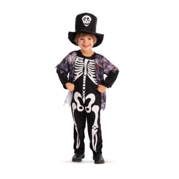 Costume scheletrino straccione Tg. IV - 4/5 Anni - Cm. 114