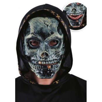 Maschera teschio in plastica con mandibola mobile