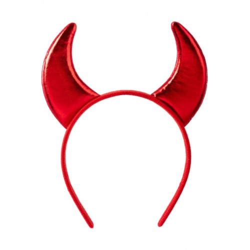 Cerchietto diavolo con corna lurex