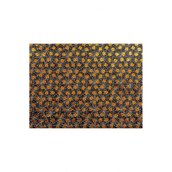Tovaglia zucche in plastica metallizzata l.cm.260x130 2