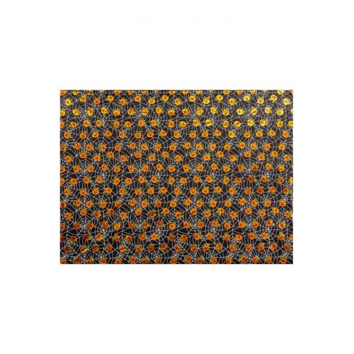 Tovaglia zucche in plastica metallizzata l.cm.260x130