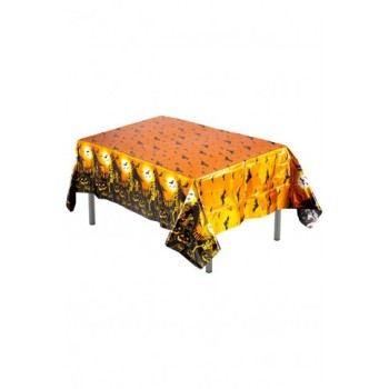 Tovaglia halloween in plastica metallizzata  l.cm.260x130