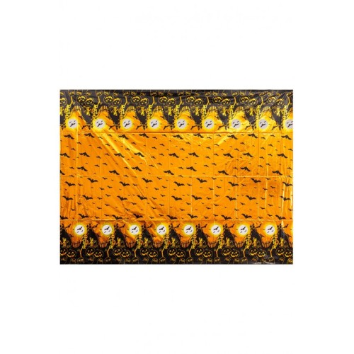 Tovaglia halloween in plastica metallizzata  l.cm.260x130