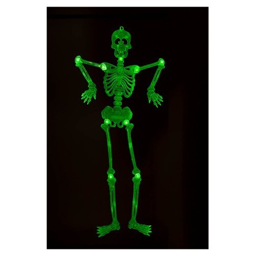 Scheletro piatto snodabile Glow in the Dark h.cm.90