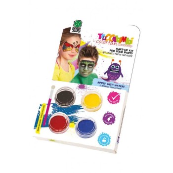 Kit truccabimbo ad acqua con pennello - Farfalla