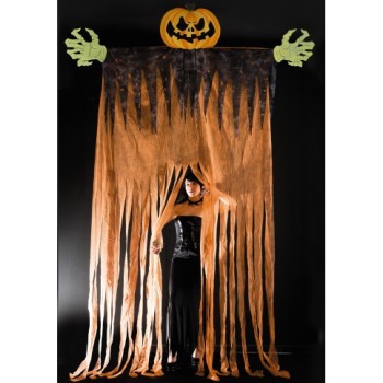 Tenda zucca gigante con testa e mani in eva H. cm. 350 x L. cm. 150