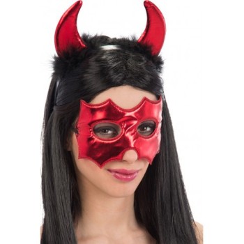 Set diavoletta con maschera e cerchietto
