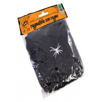 Ragnatela nera con ragno gr.20