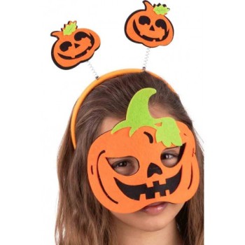 Set zucca con maschera e cerchietto