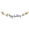 Festone banner scritta Happy Birthday "Mezzi da costruzione" Cm. 200
