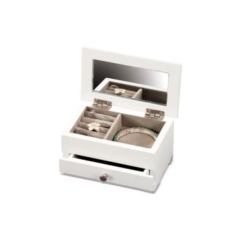 Portagioie in mdf con specchio Cm. 16x10x9