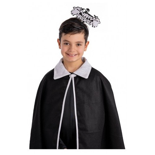 Cerchietto happy halloween bianco in feltro