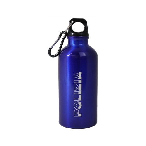 Borraccia alluminio 400 ML con moschettone - Polizia di Stato