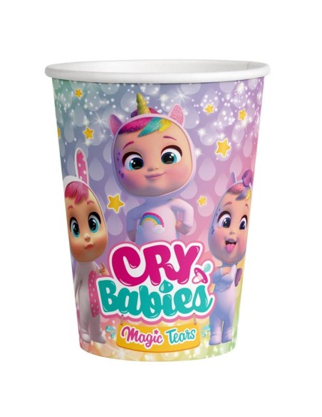 Bicchieri carta FSC - Confezione 8 pezzi - Cry Babies
