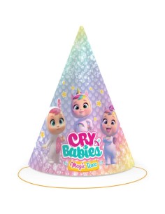 Cappellini cono party - Confezione 6 pezzi - Cry Babies