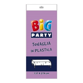 Tovaglia In Plastica Cm. 137x274 - Glicine