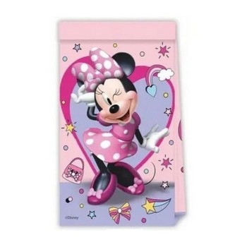 Sacchetti carta party Cm. 13x22 - Confezione 4 pezzi - Minnie