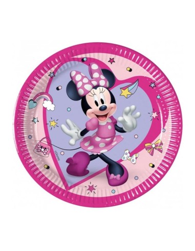 Piatti carta FSC Cm. 20 - Confezione 8 pezzi - Minnie